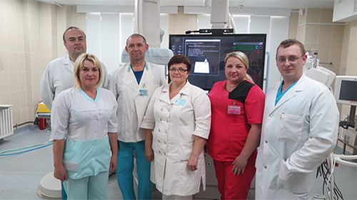 Сложнейшая эндоваскулярная операция проведена врачами Могилевской городской больницы скорой медицинской помощи